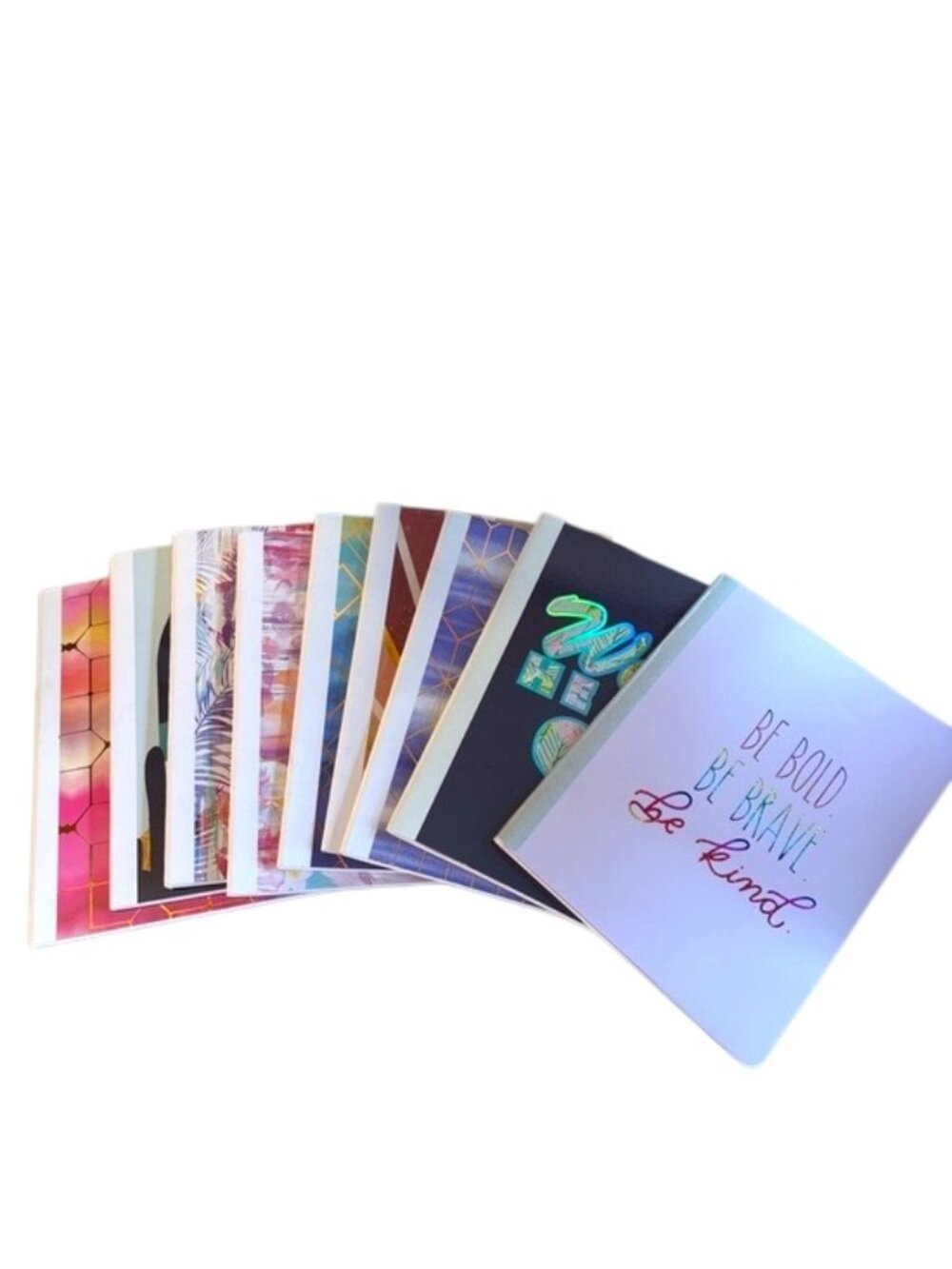 NWOT-Lot of 9 Mixed Aesthetic Notebooks-A5 Wide Ruled Soft/Hard Cover Journals